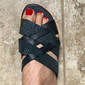 Sorel black sandals